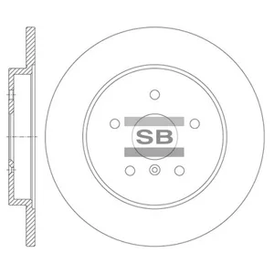 SANGSIN SD8116 Диск торм.зад