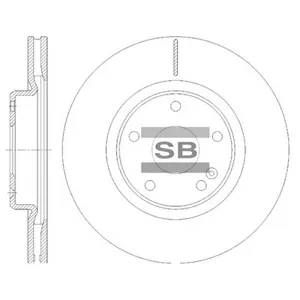 SANGSIN SD8464 Диск тормозной Geely Coolray 18- передний D 296мм.