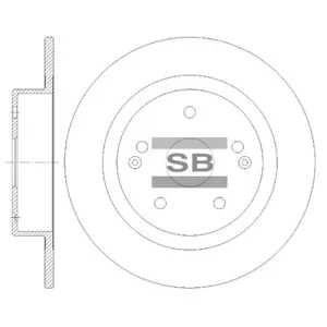 SANGSIN SD8465 Диск тормозной Geely Coolray 20- задний D 285мм.