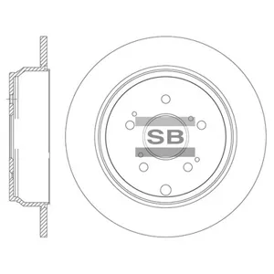 SANGSIN SD8516 Диск тормозной Great Wall Haval H6 14- задний D 305мм.