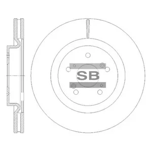 SANGSIN SD8520 Диск торм. передний вент. Haval F7F7x 2019 -