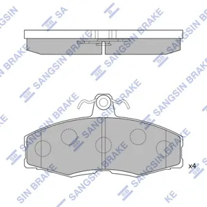 SANGSIN SP1028 Колодки торм.передние Skoda Favorit 1.11.3 89>, Ford Sierra 1.31.6 82-86