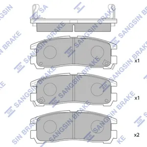 SANGSIN SP1046R Колодки торм.задние Mitsubishi Galant 1.8-2.52.0TDGDi 92-00Eclipse 95>