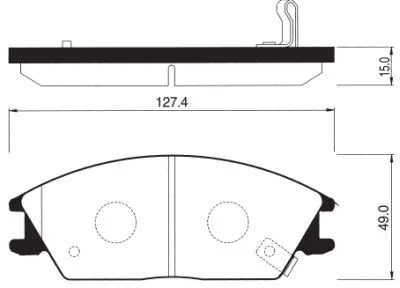 SANGSIN SP1047 Колодки торм.передние