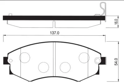 SANGSIN SP1065 Колодки торм.передние