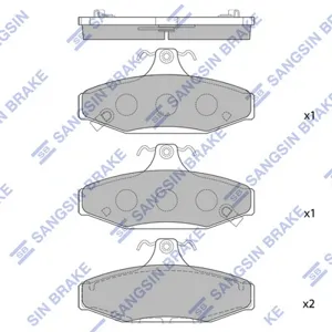 SANGSIN SP1066 Колодки торм.задние SNS 335 12 SsangYong Musso 97-99