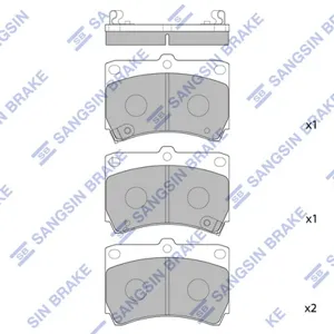 SANGSIN SP1067 Колодки торм.передние =GDB1024 [B5Y63328Z] Mazda 121 1.3 90-96323 1.3-1.81.7D 89-98