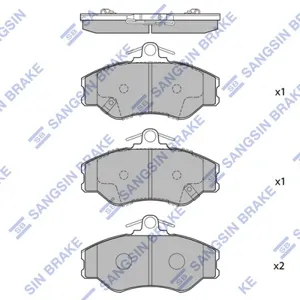 SANGSIN SP1072 Колодки торм.передние =494 02 Hyundai H100 2.4i2.5D 93>