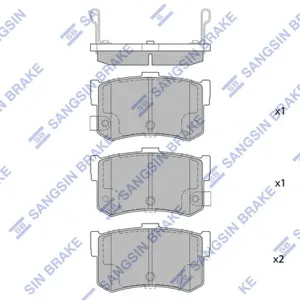 SANGSIN SP1074 Колодки торм.задние SNS 242 02 диск. Hyundai Sonata 94-98