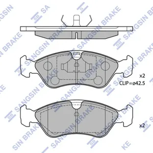 SANGSIN SP1078 Колодки торм.передние =286 10 Daewoo Nexia , Opel Omega 1.8-2.3TD 88-94 Vectra 1.8-2.0Di