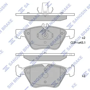 SANGSIN SP1088 Колодки торм.передние SsangYong Chairman 2.3-3.2 97>