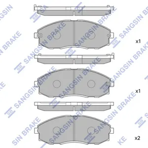 SANGSIN SP1099 Колодки торм.передние SNS Hyundai H1Starex 2.42.5TD 97>