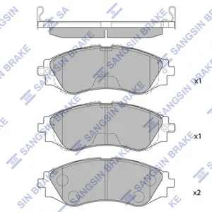 SANGSIN SP1102 Колодки торм.передние [96253367] Daewoo Leganza 2.0i 97-99