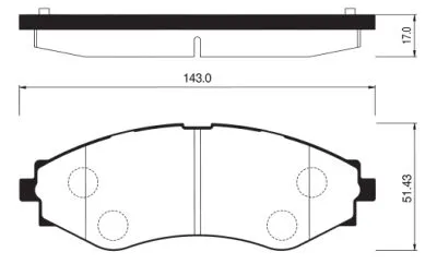 SANGSIN SP1103 Колодки торм.передние