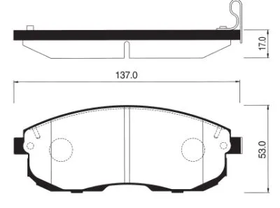 SANGSIN SP1107F Колодки торм. с отверс. под пружинки