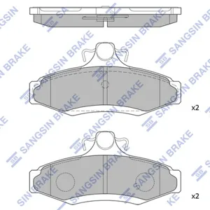 SANGSIN SP1114 Колодки торм.задние SNS 646 10 .диск. Daewoo Leganza 2.0 97>Nubira 97>