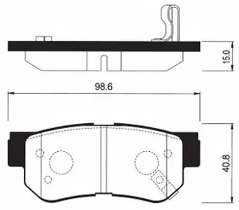 SANGSIN SP1117 Колодки торм.задние дат.