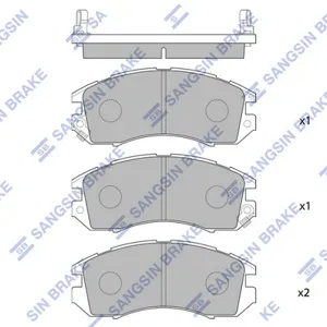 SANGSIN SP1120 Колодки торм.передние Subaru Legacy 1.8-2.2 89-94 Impreza 1.6-2.0 92-00