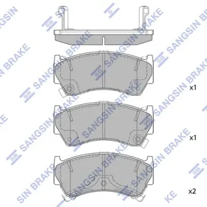 SANGSIN SP1122 Колодки торм.передние Nissan Almera 1.4-1.6i2.0D 95-00