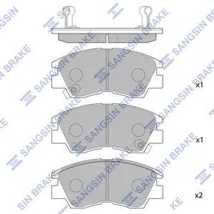SANGSIN SP1135 Колодки торм.передние Mitsubishi Pajero 3.02.5TD 87-91L200L300 1.6-2.5TD <94