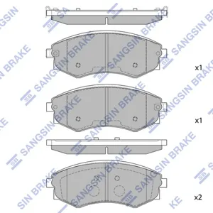 SANGSIN SP1144 Колодки торм.передние Daewoo Rexton 3.2i2.9TD, SsangYong Rexton 3.2i2.7XDi2.9D 02>