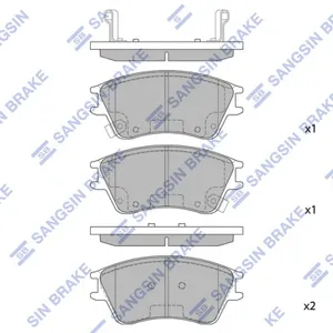 SANGSIN SP1147 Колодки торм.передние SNS [581012DA10] Hyundai Elantra 1.5i 00-06