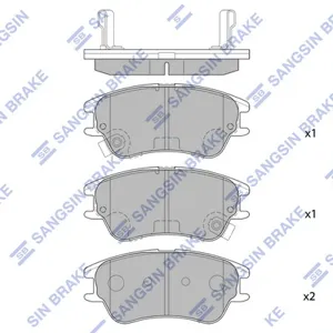 SANGSIN SP1149 Колодки торм.задние SNS 1139 02 Hyundai AtosAtos Prime 1.01.1 01>