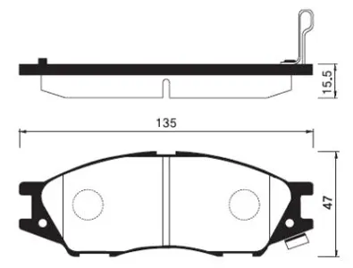 SANGSIN SP1156 Колодки торм.передние