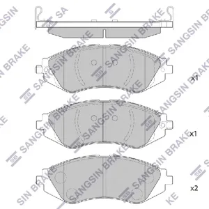 SANGSIN SP1159 Колодки торм.передние
