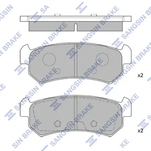 SANGSIN SP1160 Колодки торм.задние .диск. Daewoo Lacetti 1.5 04>