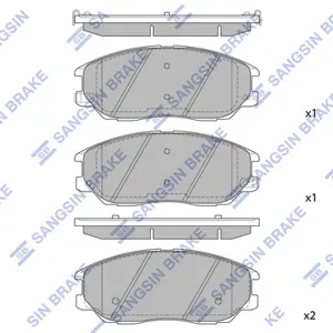 SANGSIN SP1161 Колодки торм.передние =1085 02 Hyundai XG 350, SsangYong Rodius 2.73.5i V6 03>