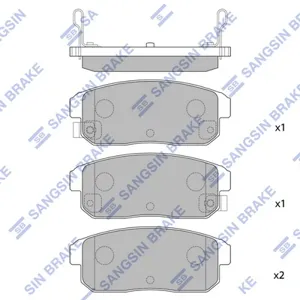 SANGSIN SP1163 Колодки торм.задние Mazda RX-8 2.6i, Suzuki Ignis 1.31.5i 01>