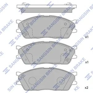 SANGSIN SP1164 Колодки торм.передние SNS  Kia Rio  SF 1.31.5 02-05