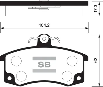 SANGSIN SP1181 Колодки торм.передние с датчиком 2110-2112