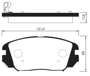 SANGSIN SP1182 Колодки торм.передние Hyundai Sonata Coupe Tucson 01-> Kia SoulOptima Magentis 01->