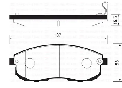 SANGSIN SP1183 Колодки торм.передние