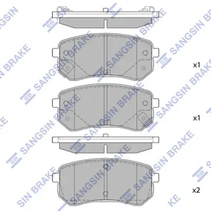 SANGSIN SP1189 Колодки торм.задние =1135 02 Kia Picanto 1.1i 04>