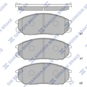 SANGSIN SP1190 Колодки торм.дисковые Hyundai Grand EUR XG 3.0