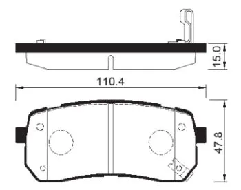 SANGSIN SP1192 Колодки торм.задние