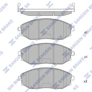 SANGSIN SP1193 Колодки торм.передние [96475027] Daewoo Tosca, Chevrolet Epica 1.82.02.5 06>