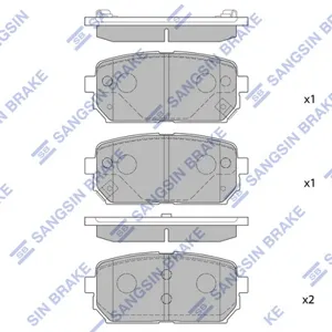 SANGSIN SP1197 Колодки торм.задние =1303 02 Kia Carens 2.0CVVTiCRDi 06>