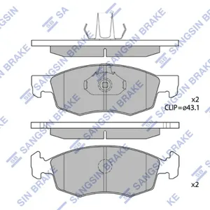 SANGSIN SP1198 Колодки торм.передние Fiat Doblo 1.21.9DJTD 01>