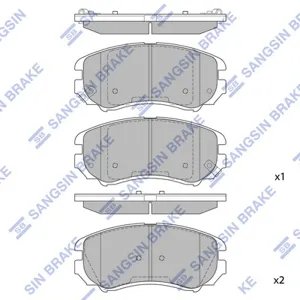 SANGSIN SP1202 Колодки торм.передние [581012HA10] Hyundai Elantra 1.62.0i1.6CRDi 06>
