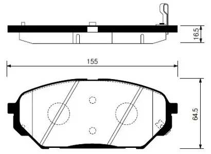 SANGSIN SP1203 Колодки торм.передние