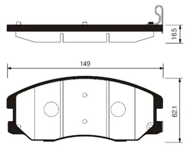 SANGSIN SP1204 Колодки торм.передние