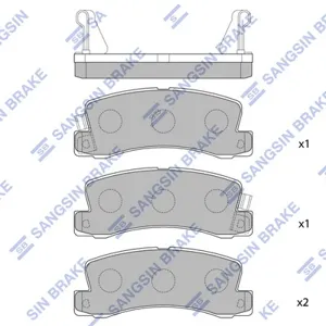 SANGSIN SP1208 Колодки торм.задние Toyota Celica 2.0 89-94 Camry 1.8-3.0 86-91