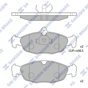 SANGSIN SP1220 Колодки торм.передние Opel Vectra A Astra F 1.4i-1.8i1.7DTD 91-98
