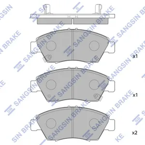SANGSIN SP1221 Колодки торм.передние Honda Civic 1.3i-1.6i &16V 91-01