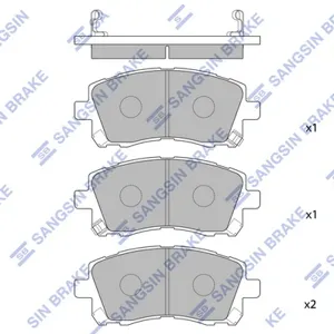 SANGSIN SP1225 Колодки торм.передние Subaru Forester 2.0 02> Legacy 2.5i 4WD 96-99