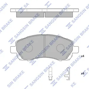 SANGSIN SP1228 Колодки торм.передние Subaru Legacy 2.02.2 94-99 Impreza 1.62.0 96-97